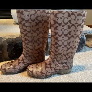 Coach rain boots!!